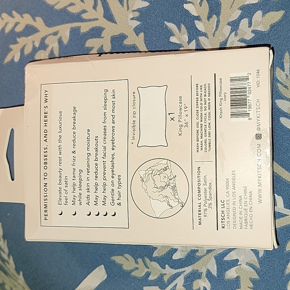 Kitsch king size satin pillowcase - Picture 5 of 5